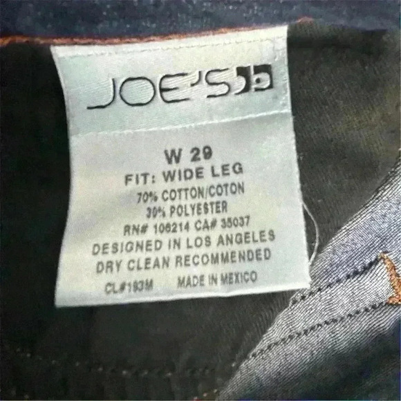 Joe's Jeans Women's Bootcut Wide Leg Jeans Size 29 Dark Wash Blue - Picture 8 of 10
